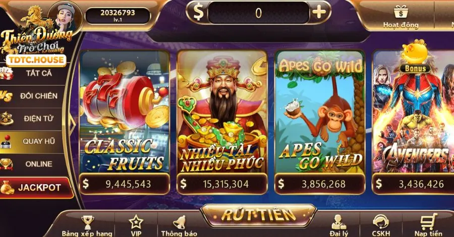 Giao diện g666 win trên di động