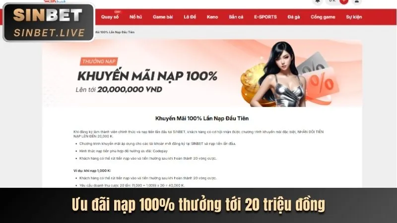 Thưởng Nạp Lần Đầu g666 win